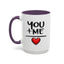 Anniversary Mug - You and Me Red Heart