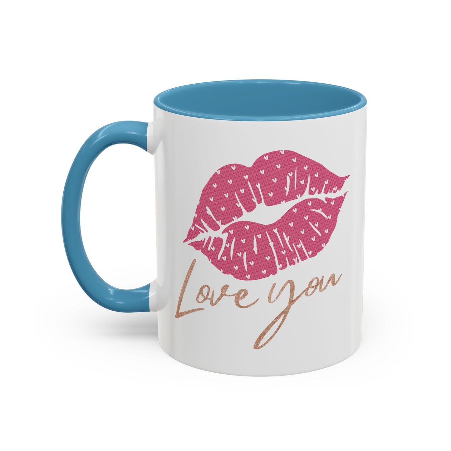 Valentine's Day Mug - Love You Lips Kiss