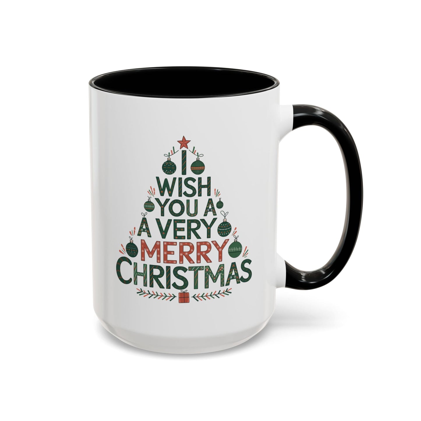 Christmas Mug - I Wish You a Merry Christmas Tree