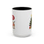 Christmas Mug - Happy Holidays Callout Santa Tree Presents Reindeer