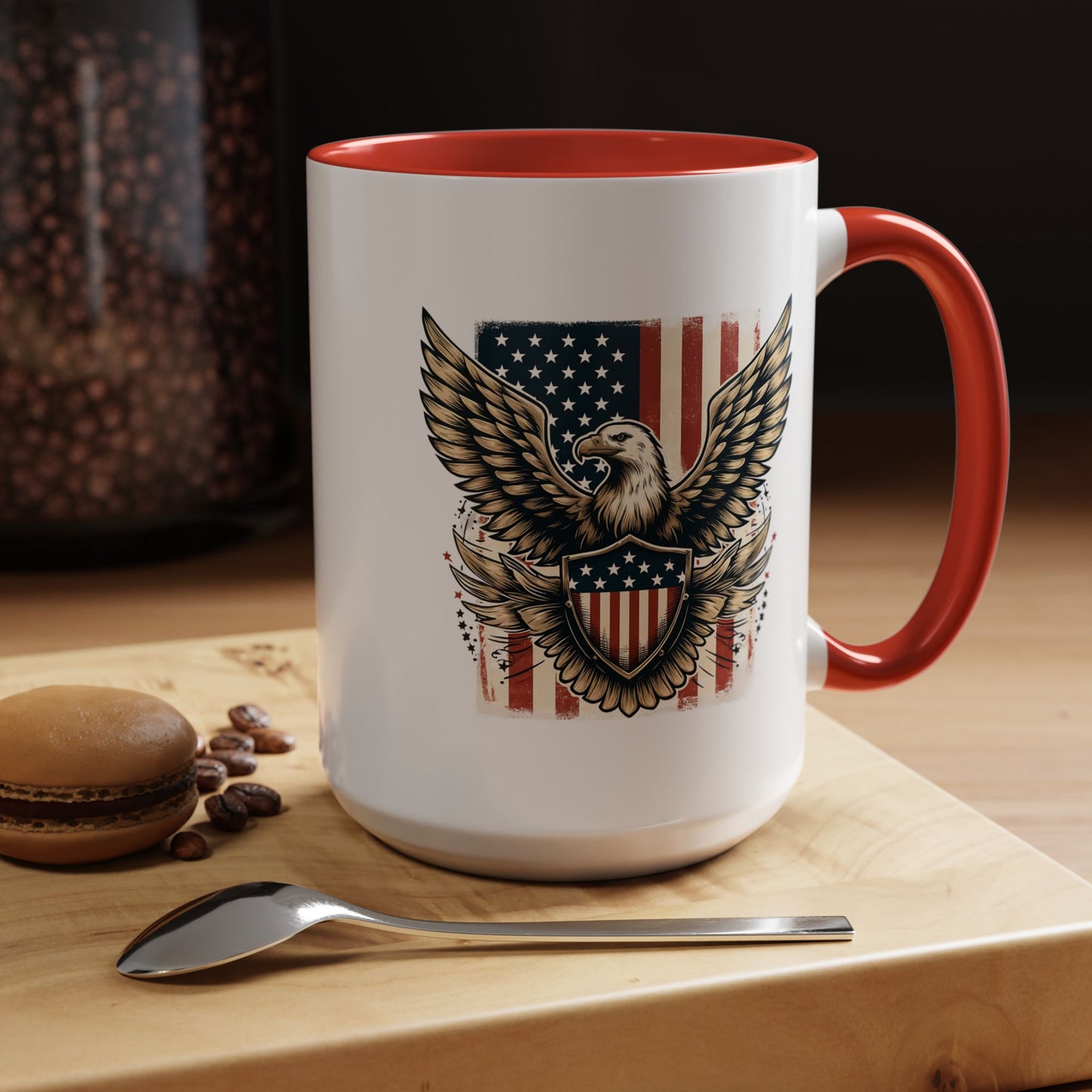 4th of July Mug - American Bald Eagle Flag 9