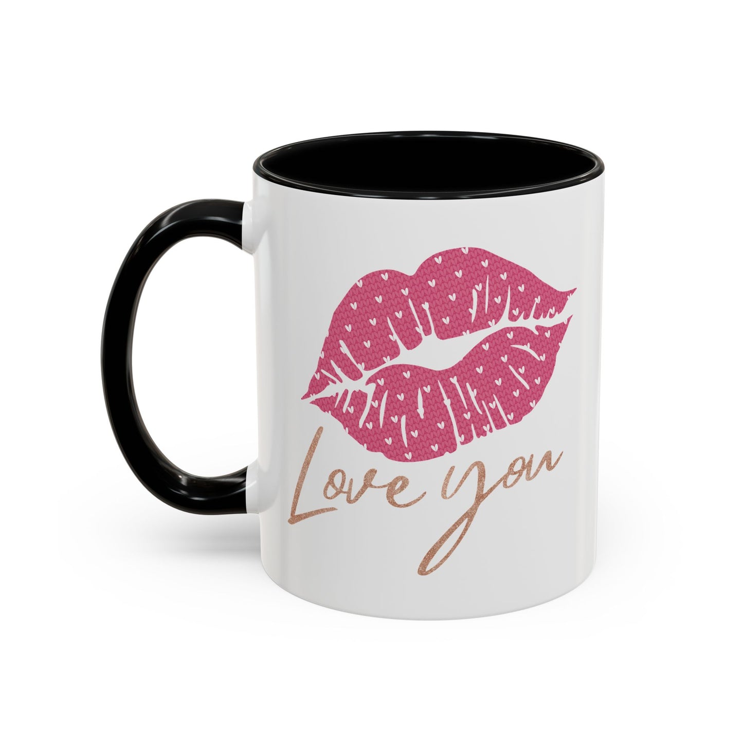 Valentine's Day Mug - Love You Lips Kiss