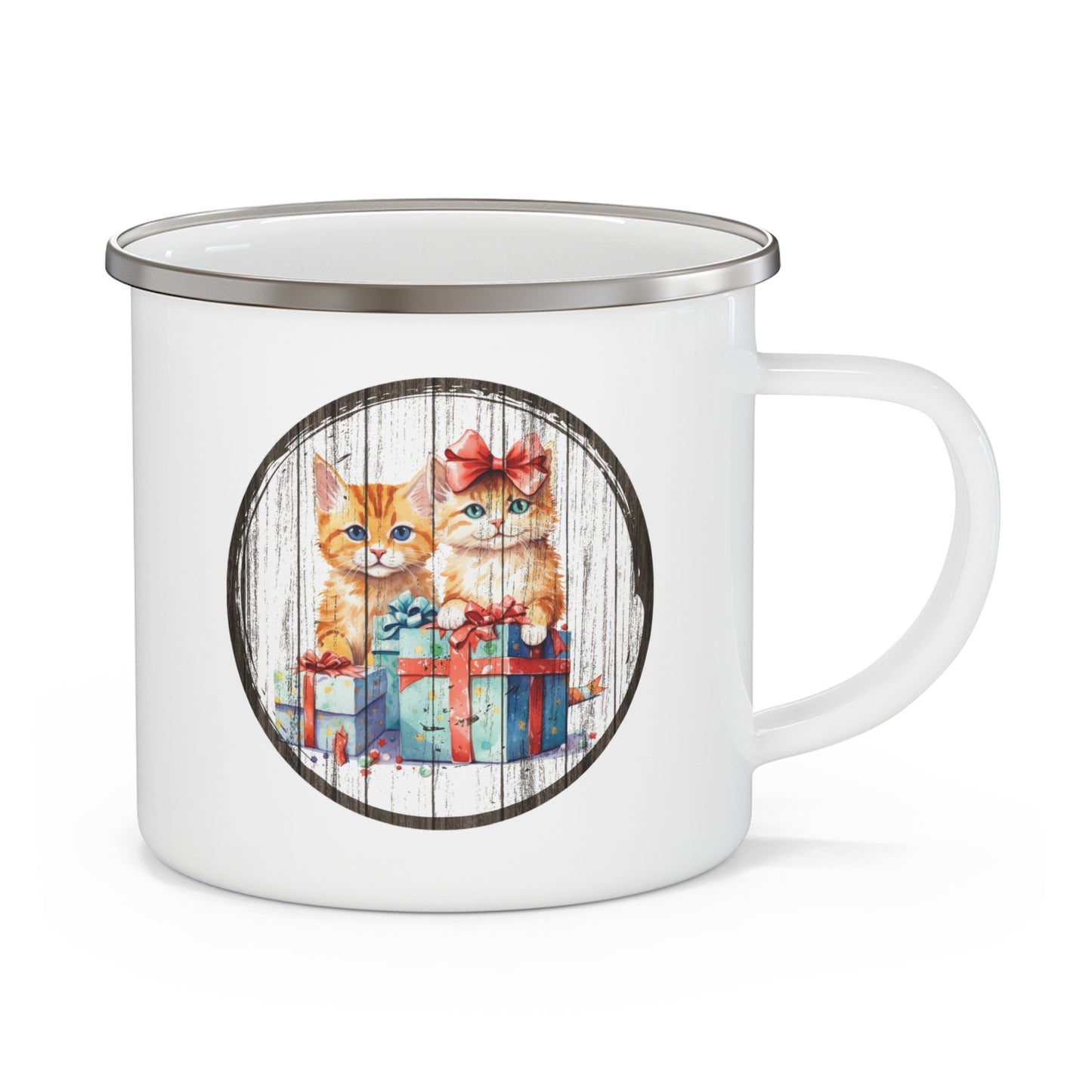 Christmas Mug - Cats and Present