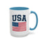 4th of July Mug - USA & Flag