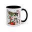 Christmas Mug - Merry Xmas Snowman Tree Present