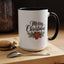 Christmas Mug - Merry Christmas Black Text Mistletoe