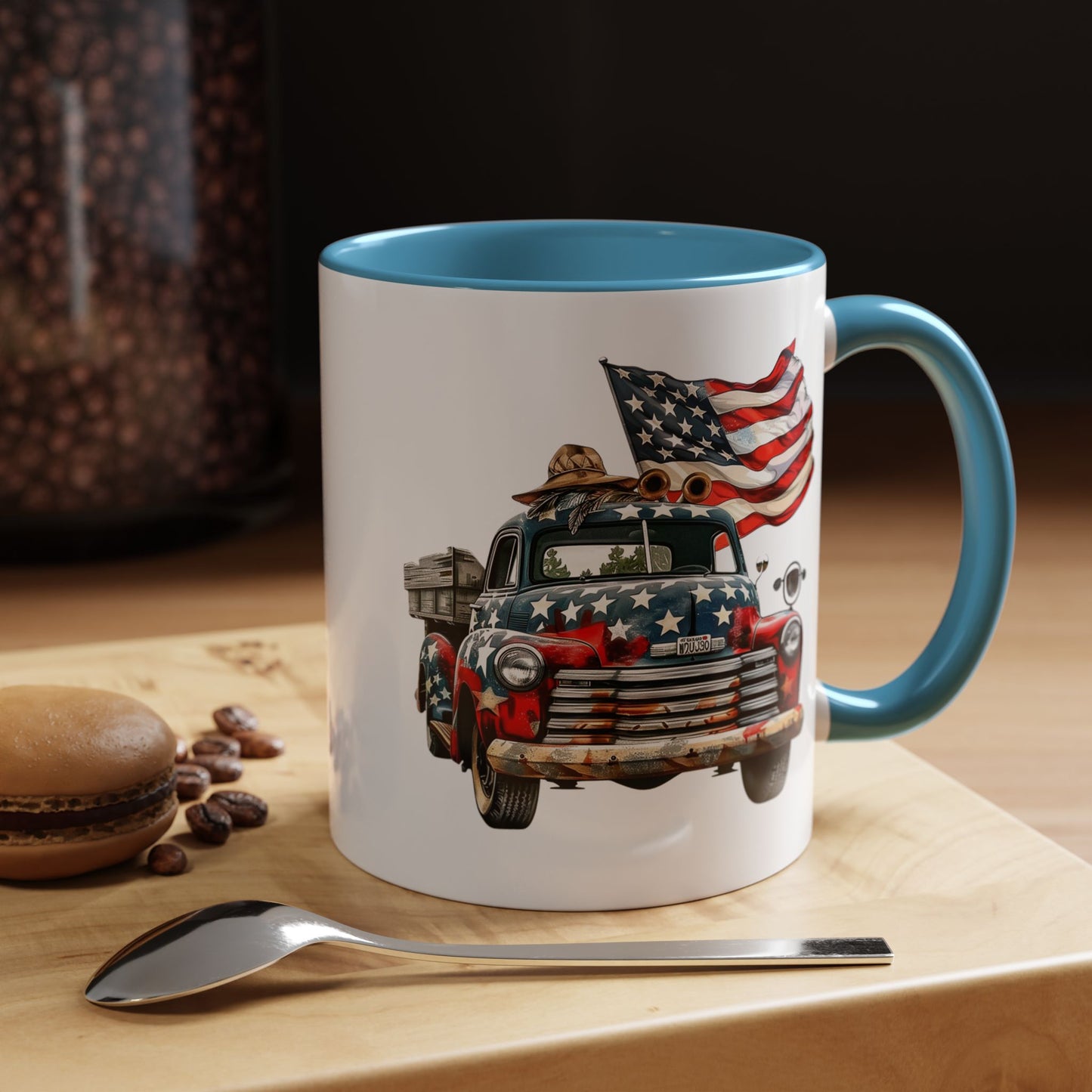 4th of July - Old Truck & Flag