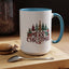 Christmas Mug - Merry Christmas Tartan Text Trees Presents