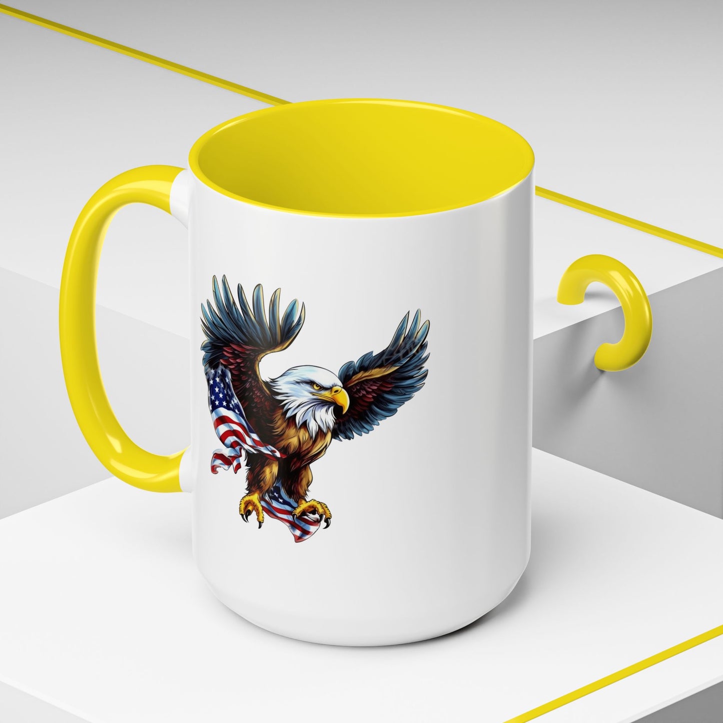 4th of July Mug - American Bald Eagle Flag 7