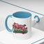 Christmas Mug - Merry Christmas Red & Green Text Mistletoe