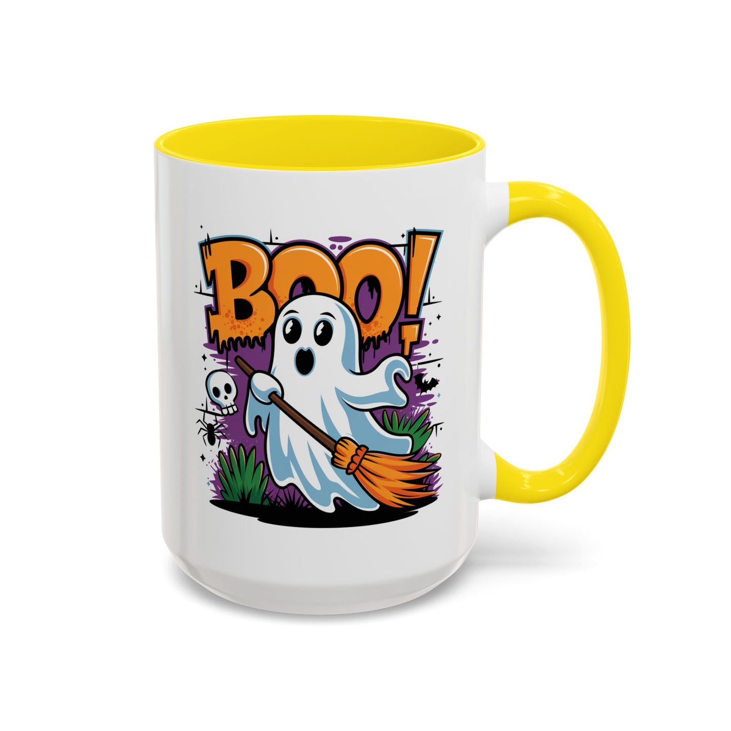 Halloween Mug - Boo! Flying Ghost With Broom