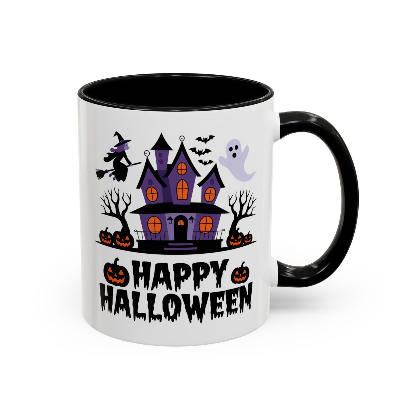 Halloween Mug - Happy Halloween Purple House