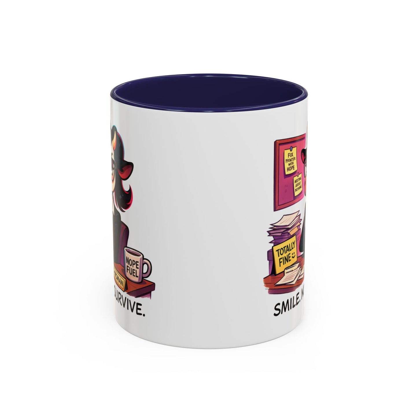 Office Mug - Smile Nod Survive