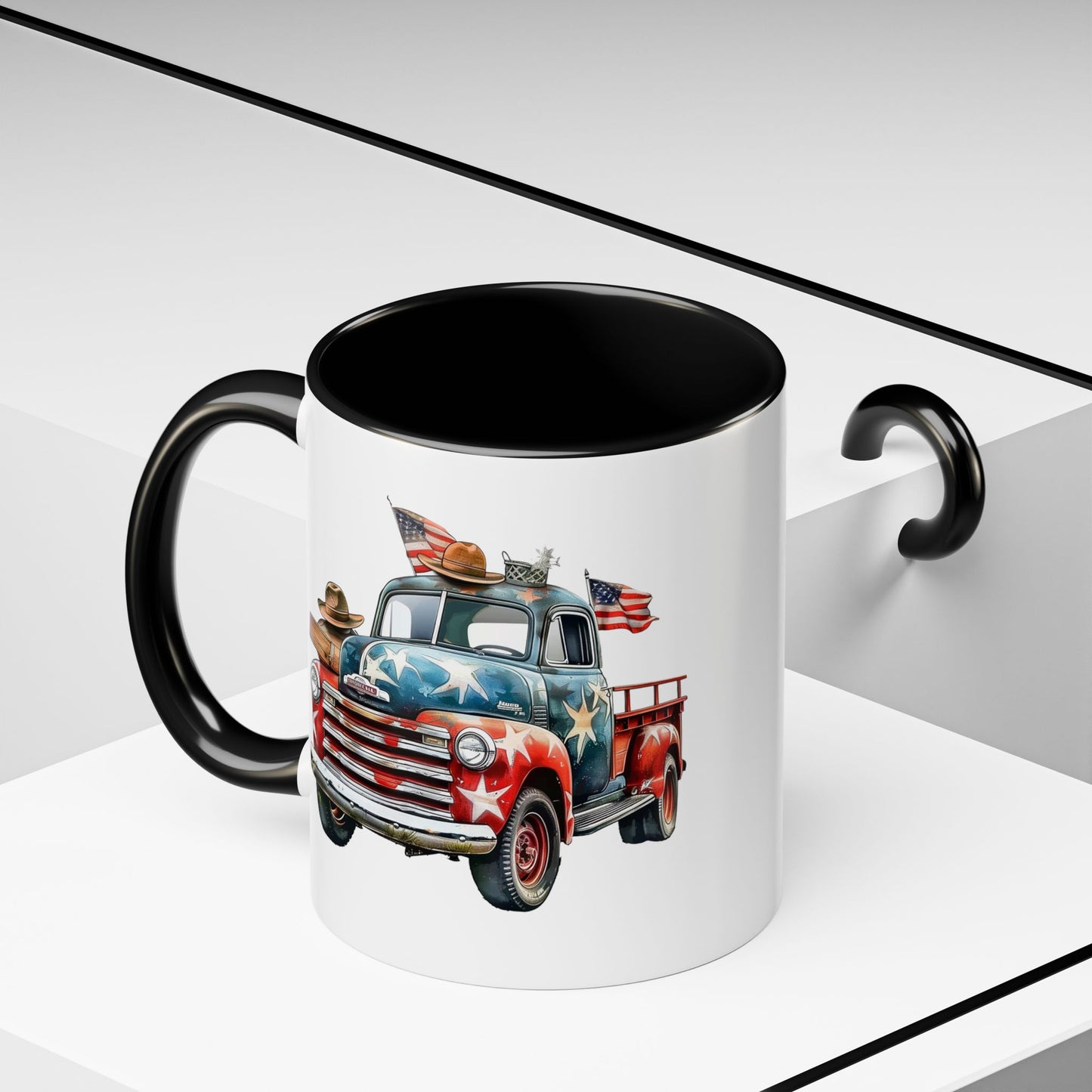 4th of July - Old Truck & Flag