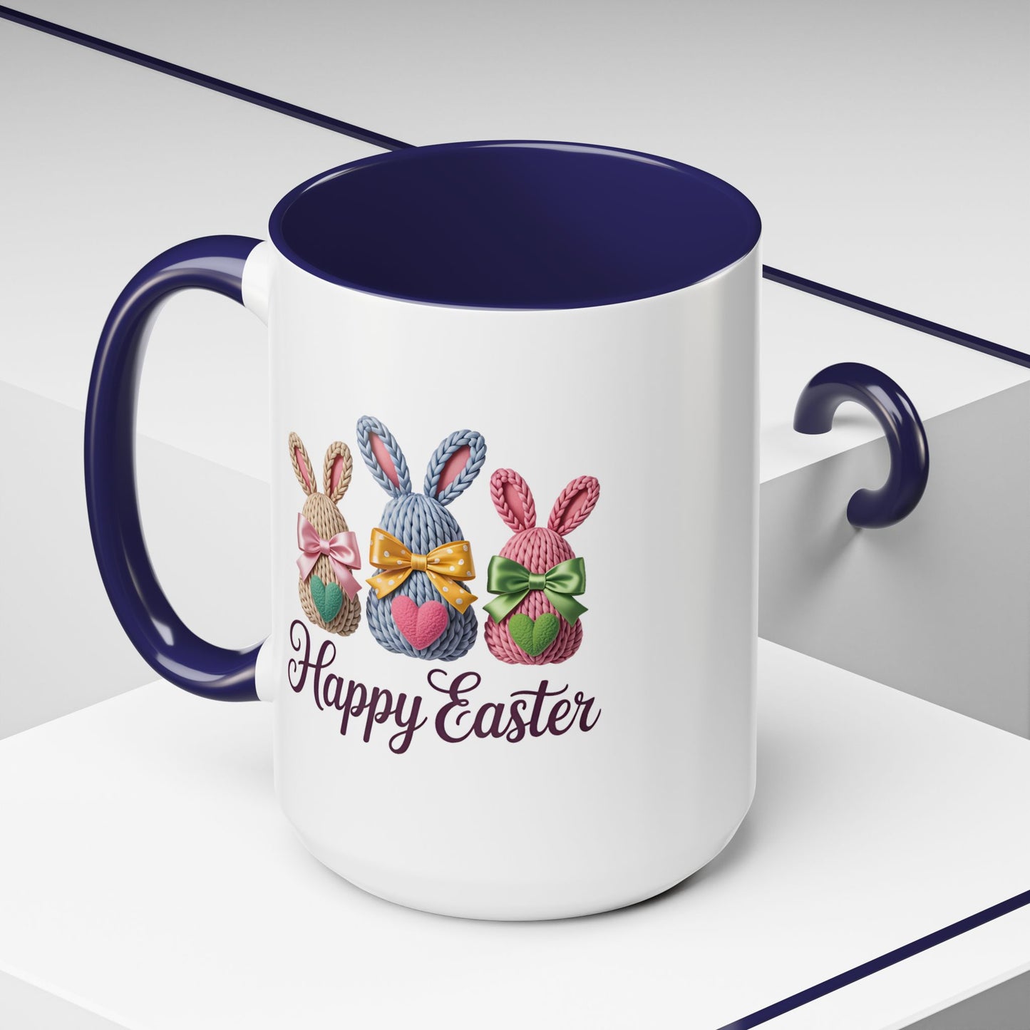 Easter Mug - Yarn Bunnies