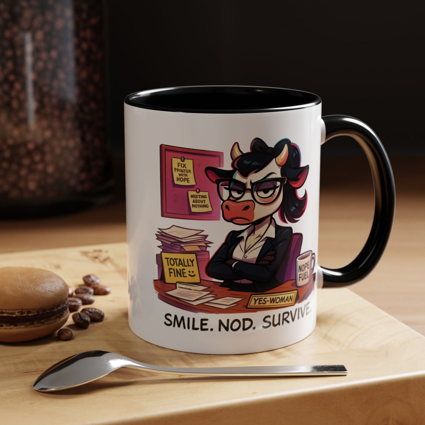 Office Mug - Smile Nod Survive