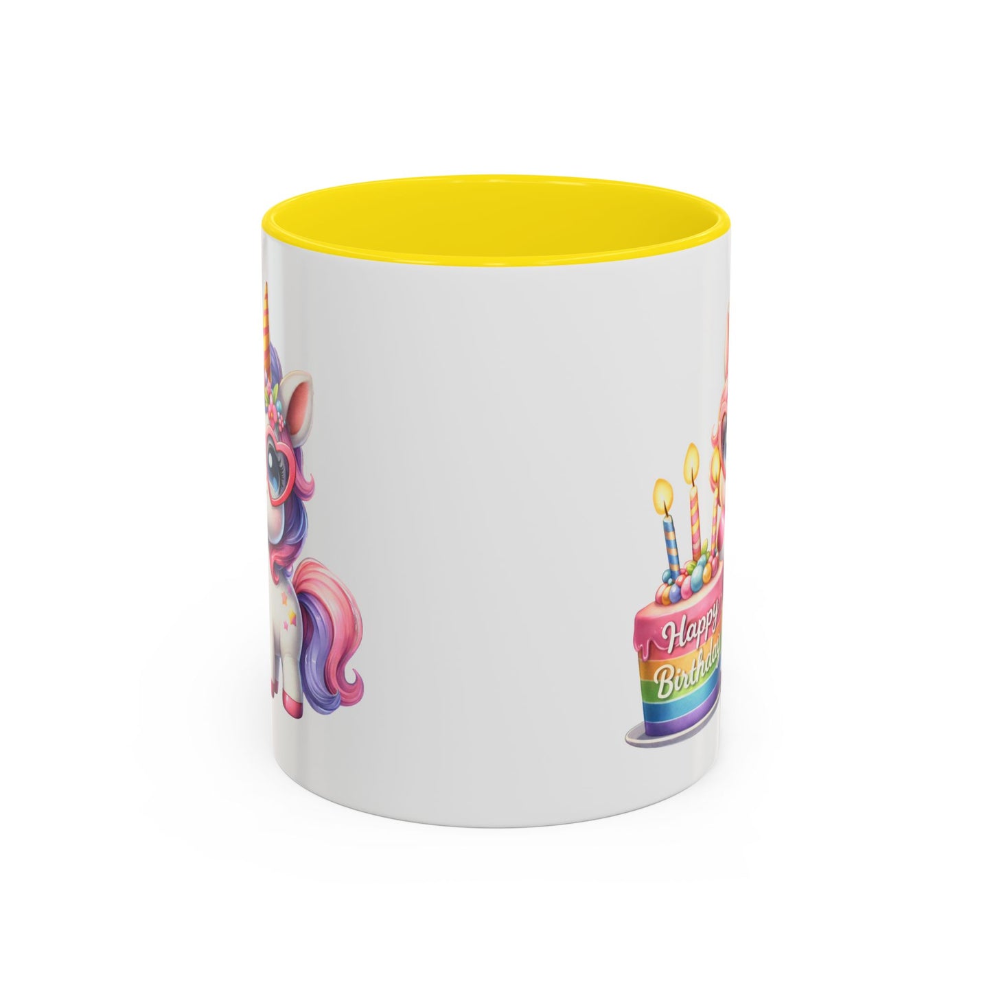 Birthday Mug - Unicorn Candles