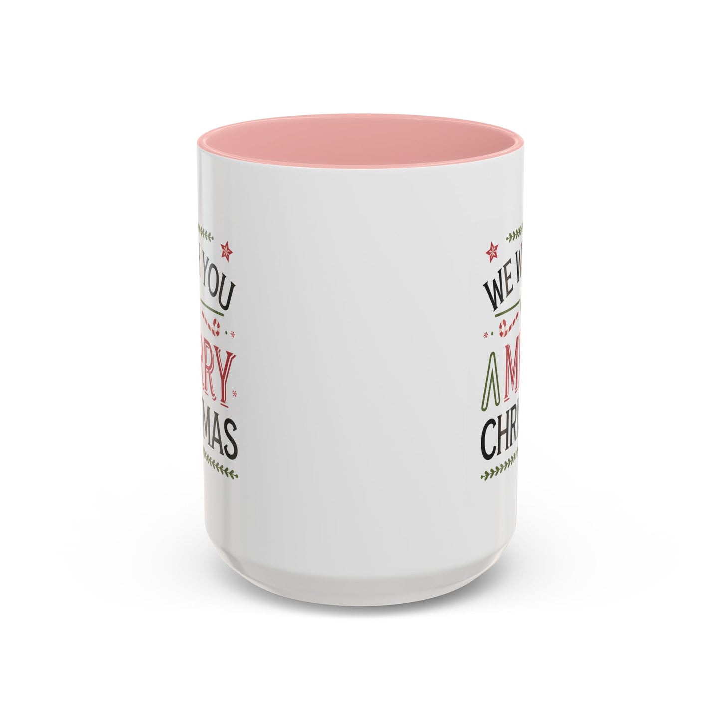 Christmas Mug - We Wish You a Merry Christmas Blue Green & Red Text