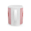 Chirstmas Mug - Pink Snowman Heart