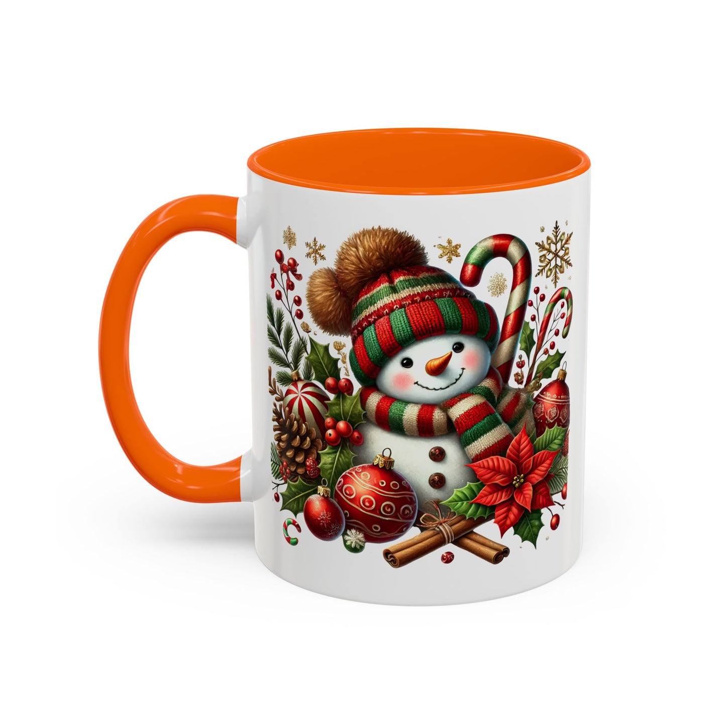 Christmas Mug - Red and Green Snowman 2