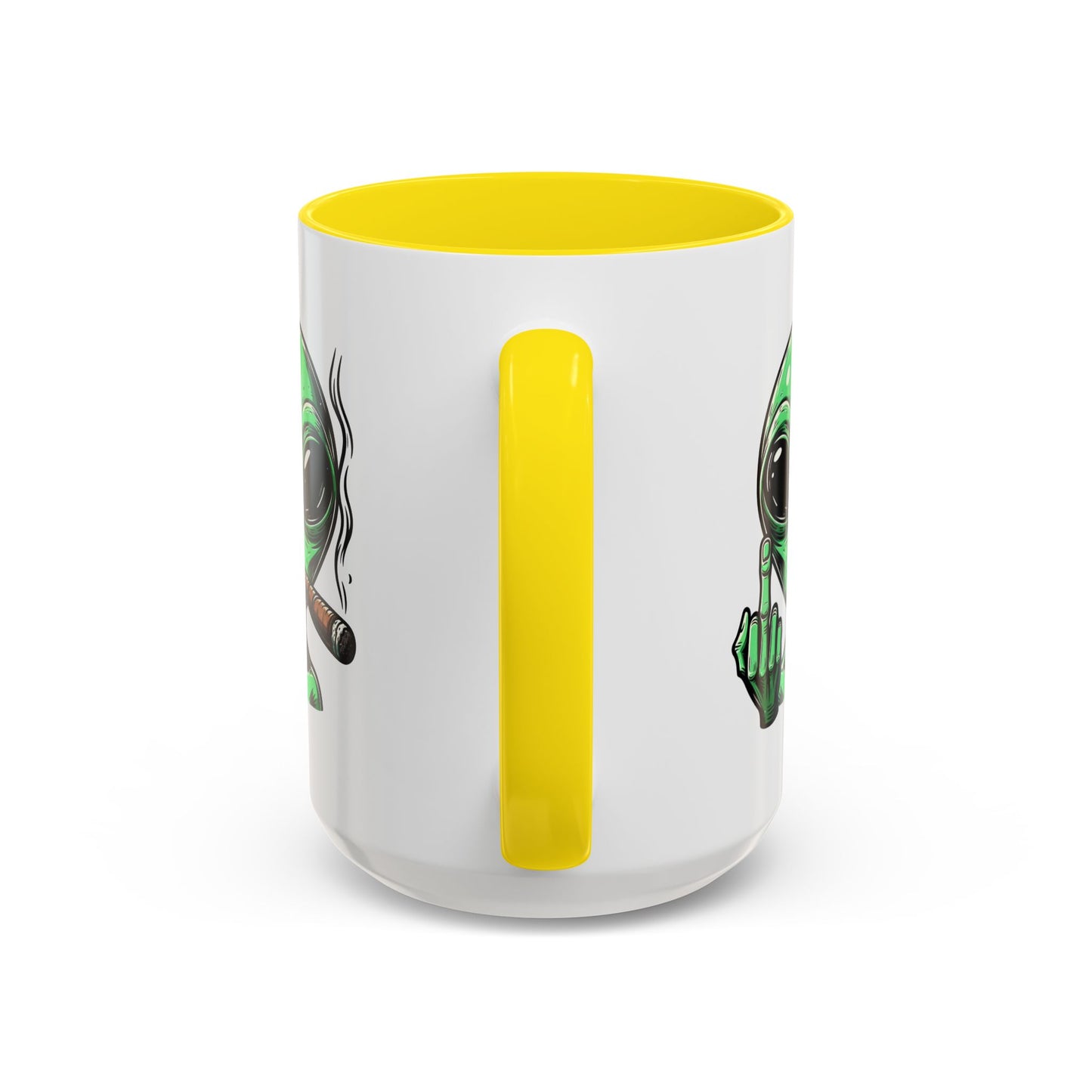 Adult Mug - Green Alien Fuck You Human