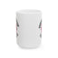 Motivation Mug - Think Positive Thoughts Retro Flower