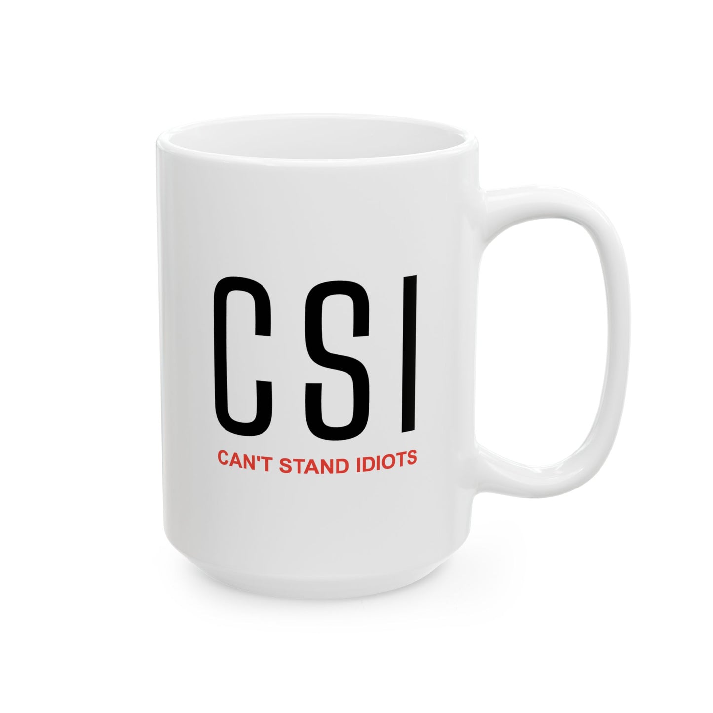 Humor Mug - Can't Stand Idiots