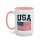 4th of July Mug - USA & Flag