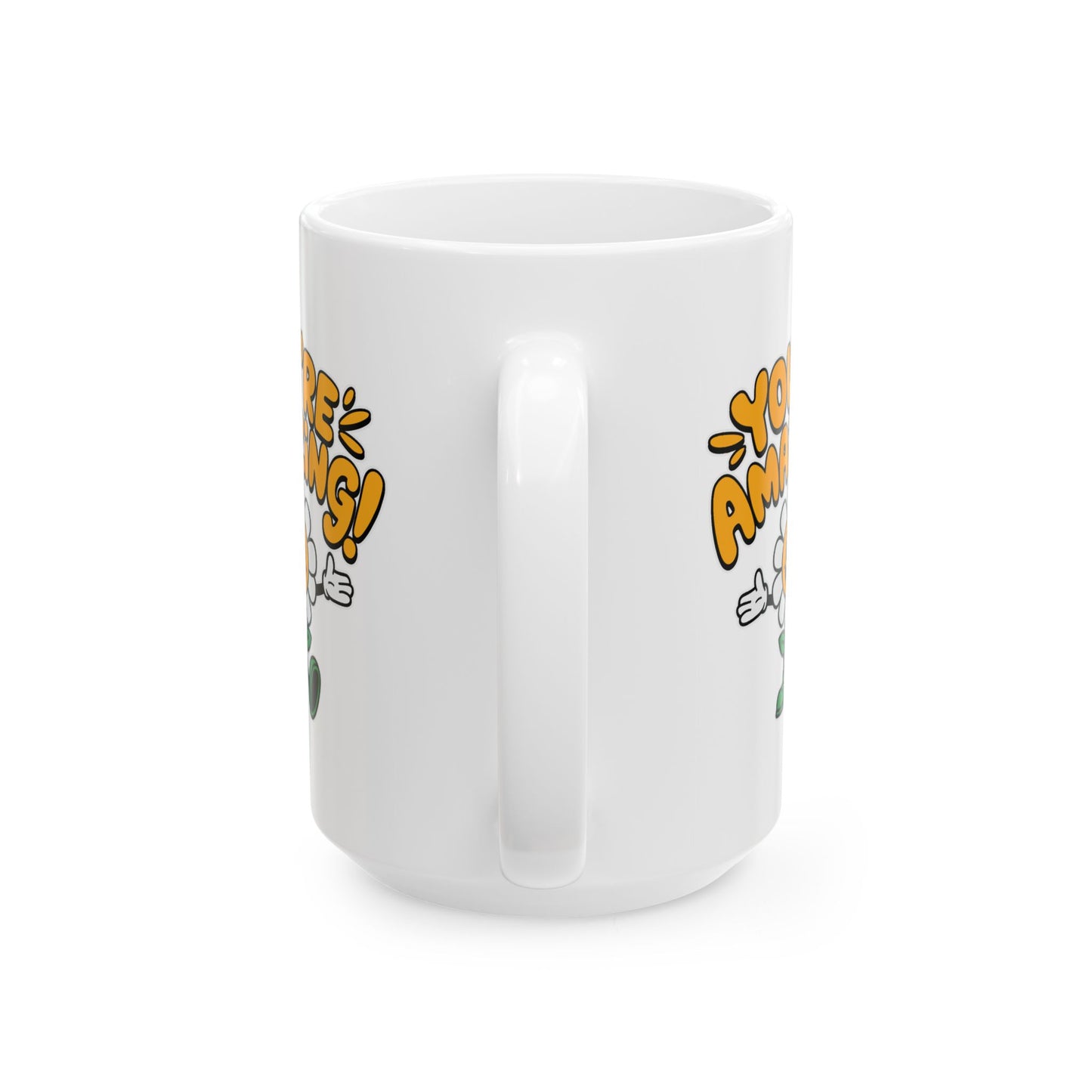 Motivation Mug - You're Amazing Retro Daisy