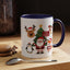 Christmas - Merry Christmas White Text Santa Reindeer Penguin Fox
