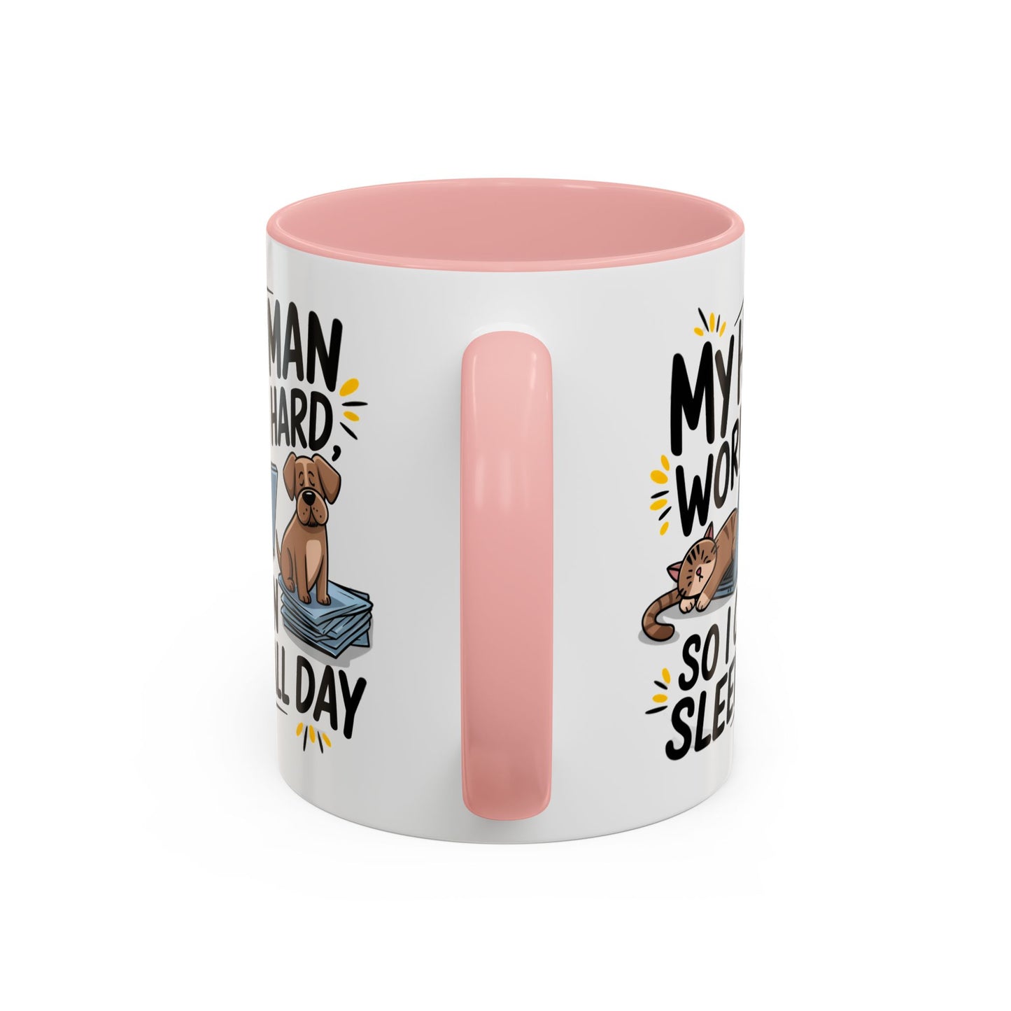 Animal Mug - My Human Works Hard