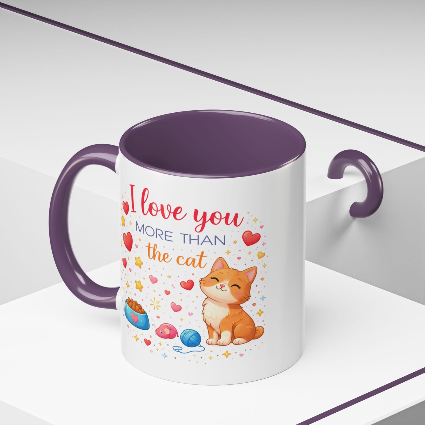 Anniversary Mug - I Love You More Than The Cat