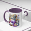 Christmas Mug - Purple and Silver Snowman