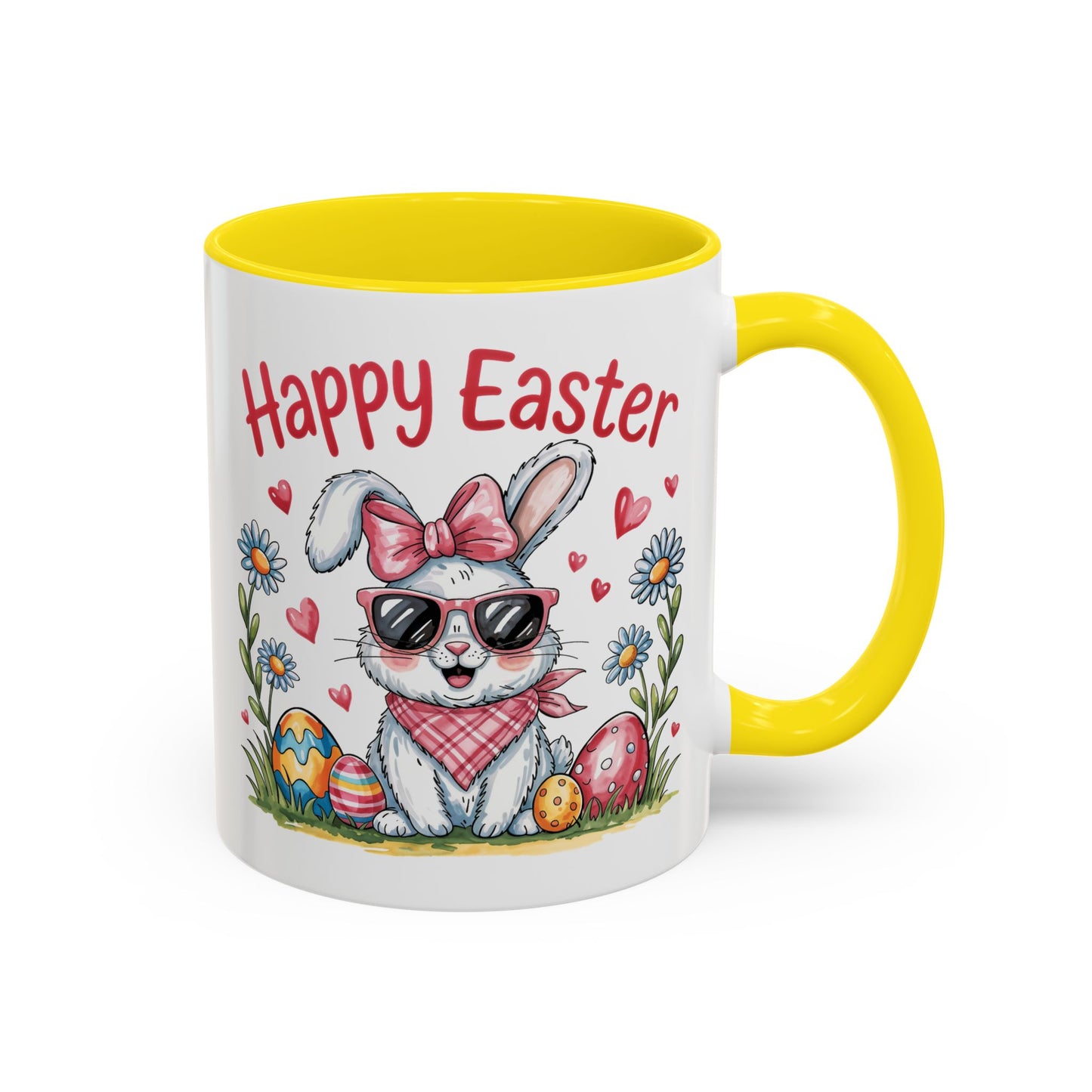 Easter Mug - Happy Easter Cool Bunny
