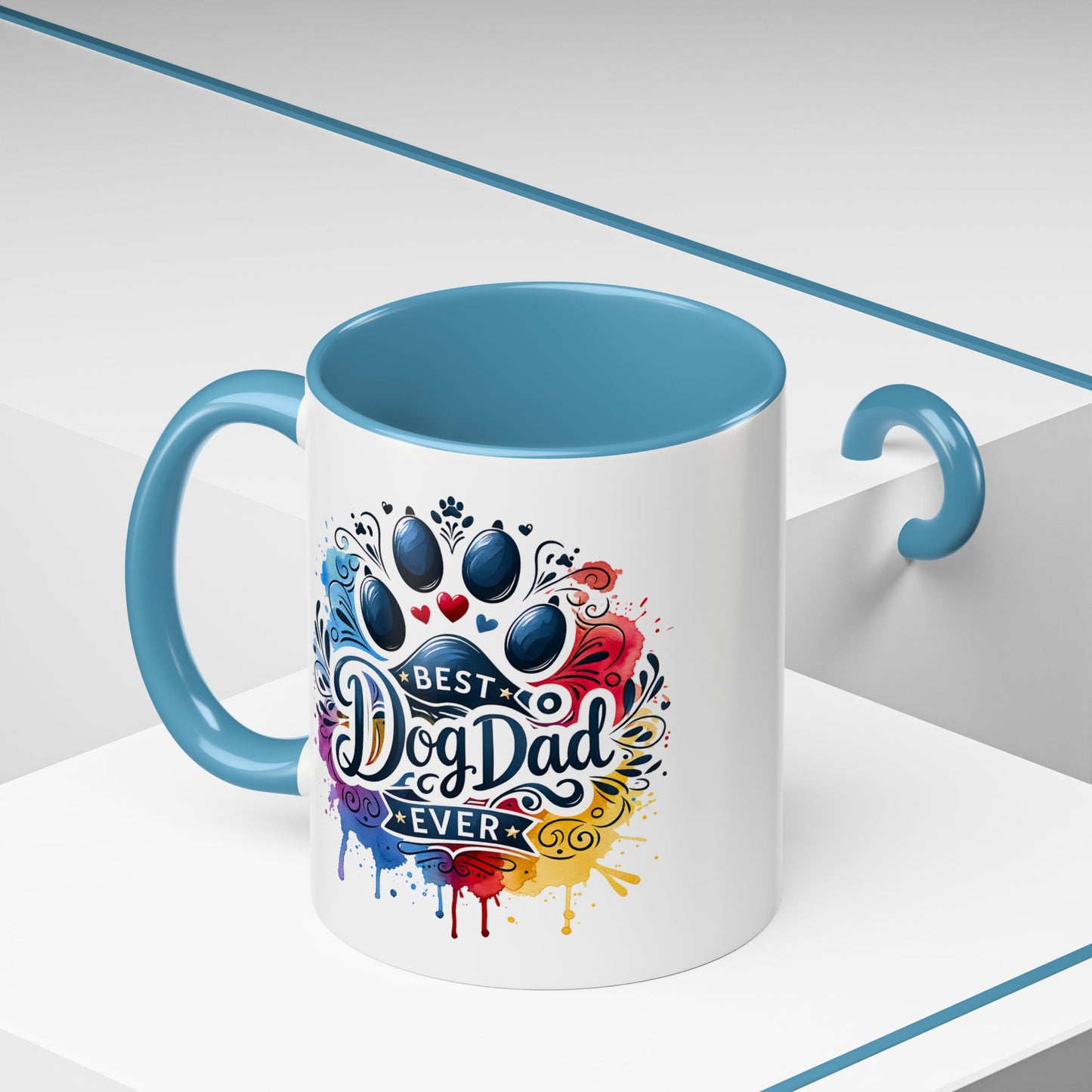 Animal Mug - Best Dog Dad Ever Paw