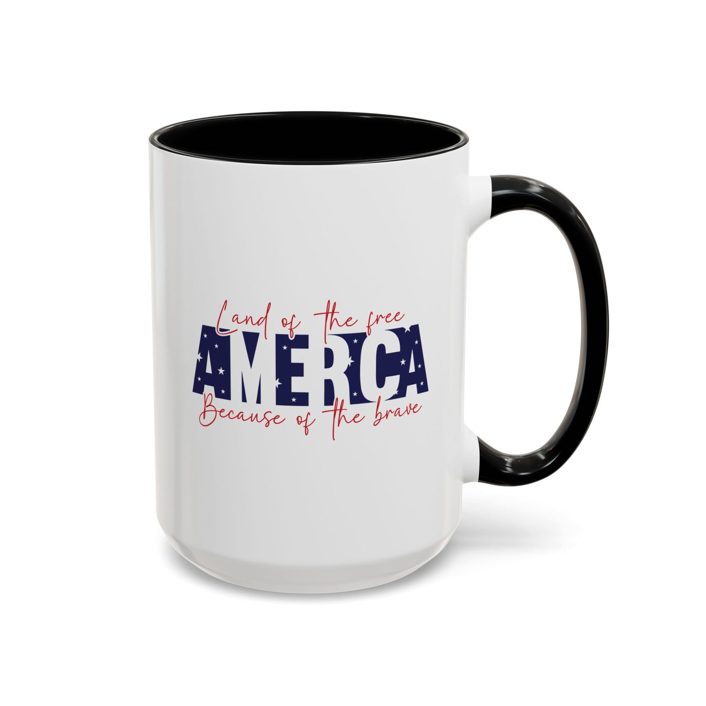4th of July Mug - American Land of the Free Stars