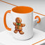 Christmas Mug - Gingerbread Man Green Bow