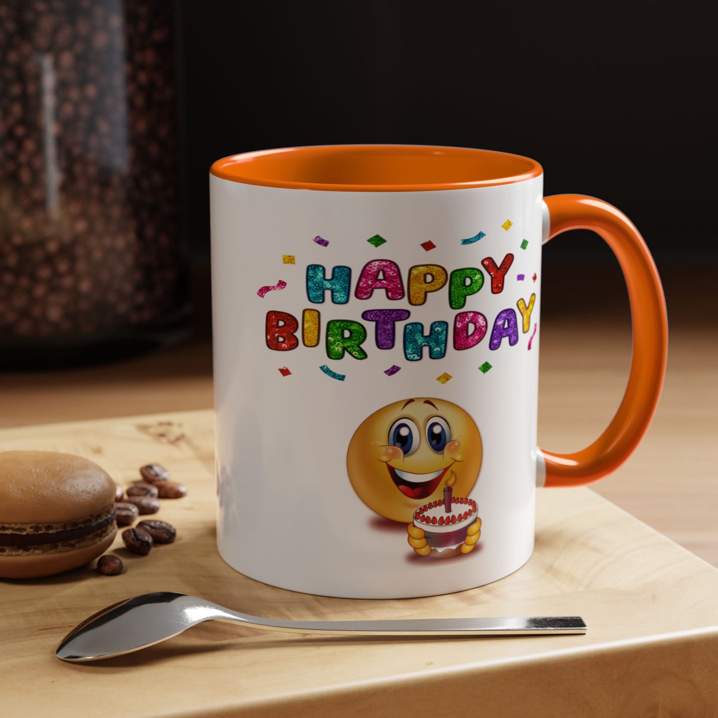 Birthday Mug - Happy Birthday Emoji