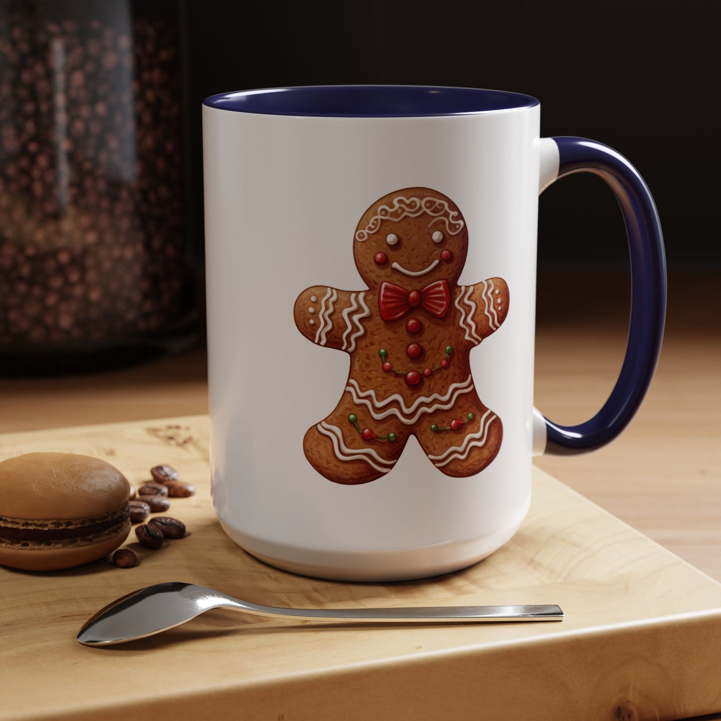 Christmas Mug - Decorative Gingerbread Man
