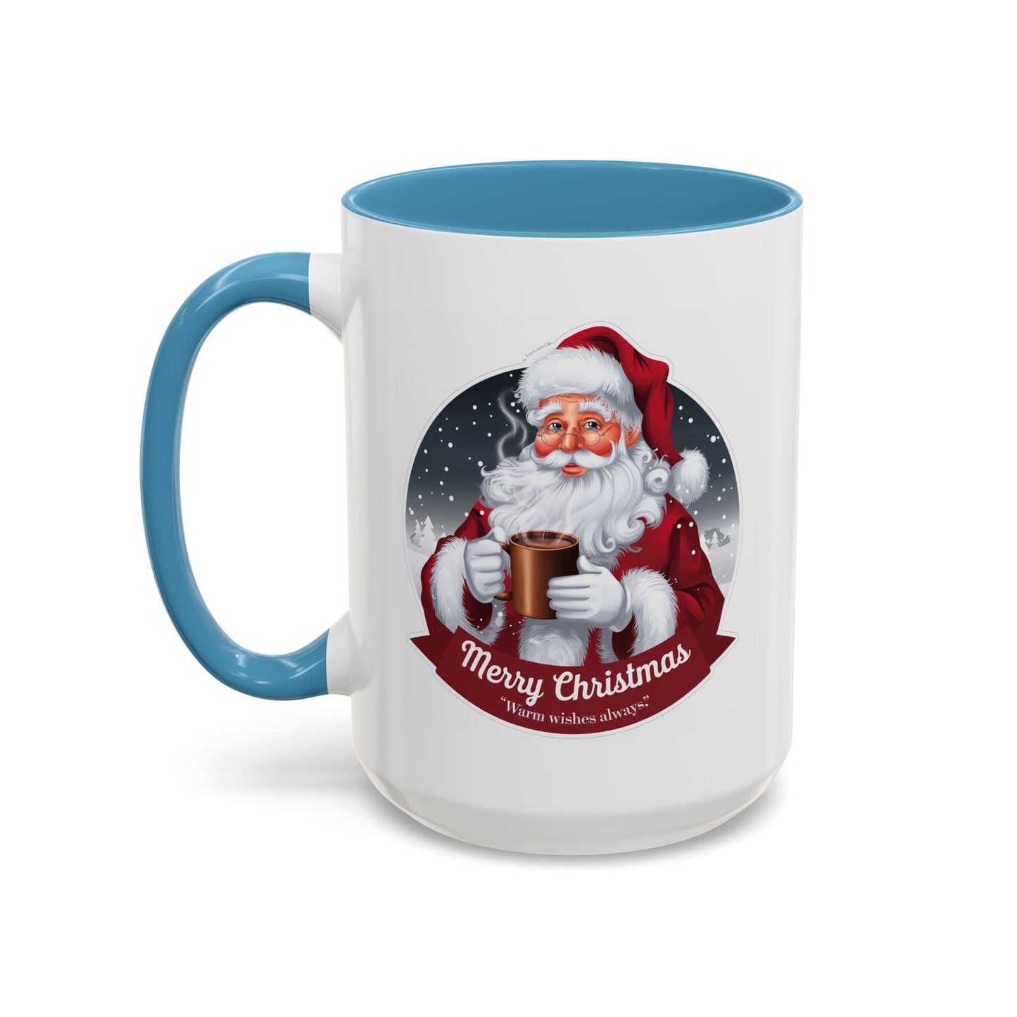 Christmas Mug - Merry Christmas Warm Wishes Always Santa