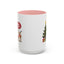 Christmas Mug - Happy Holidays Callout Santa Tree Presents Reindeer