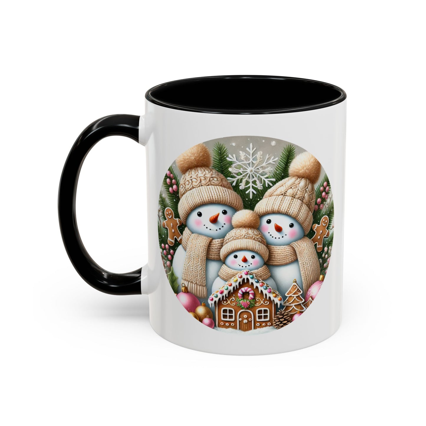 Christmas Mug - Gingerbread Snowman Family
