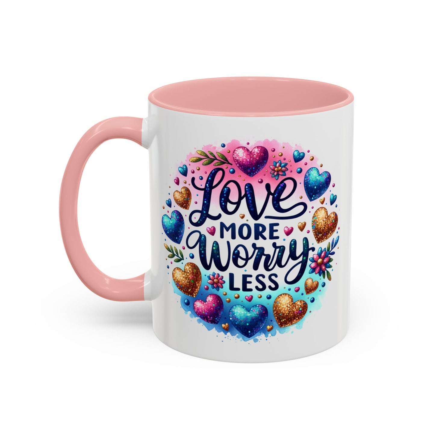 Wellness Mug - Love More Worry Less Circle