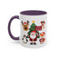Christmas - Merry Christmas White Text Santa Reindeer Penguin Fox