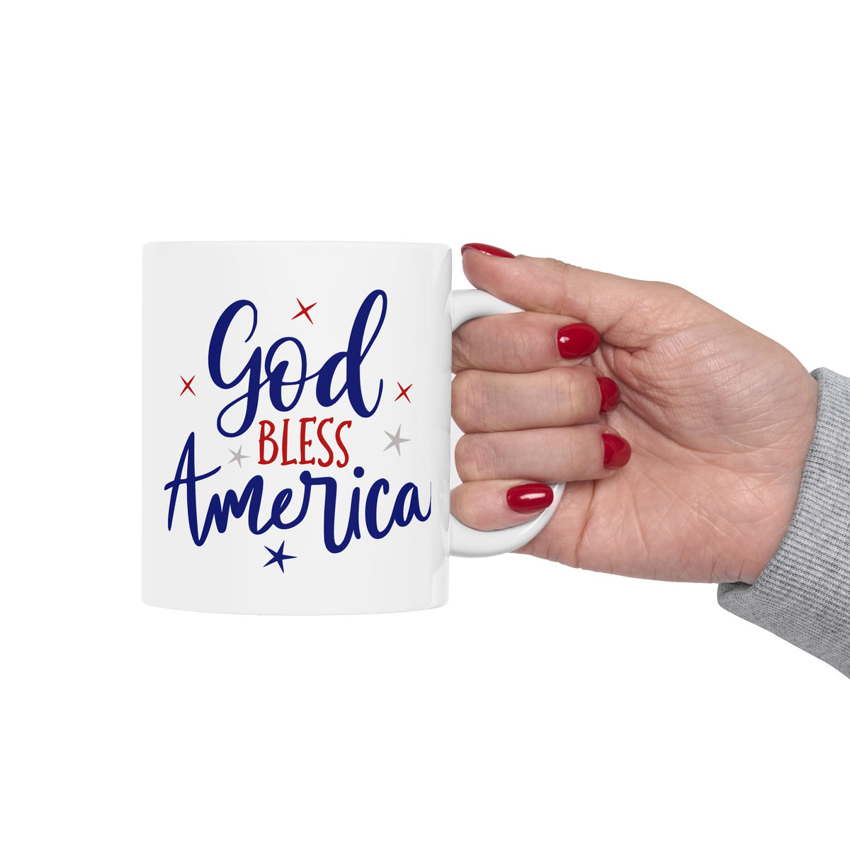 4th of July Mug - God Bless America Patriotic