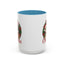 Christmas Mug - Merry Christmas Red Text Cat Presents Wreath