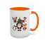 Christmas - Merry Christmas White Text Santa Reindeer Penguin Fox