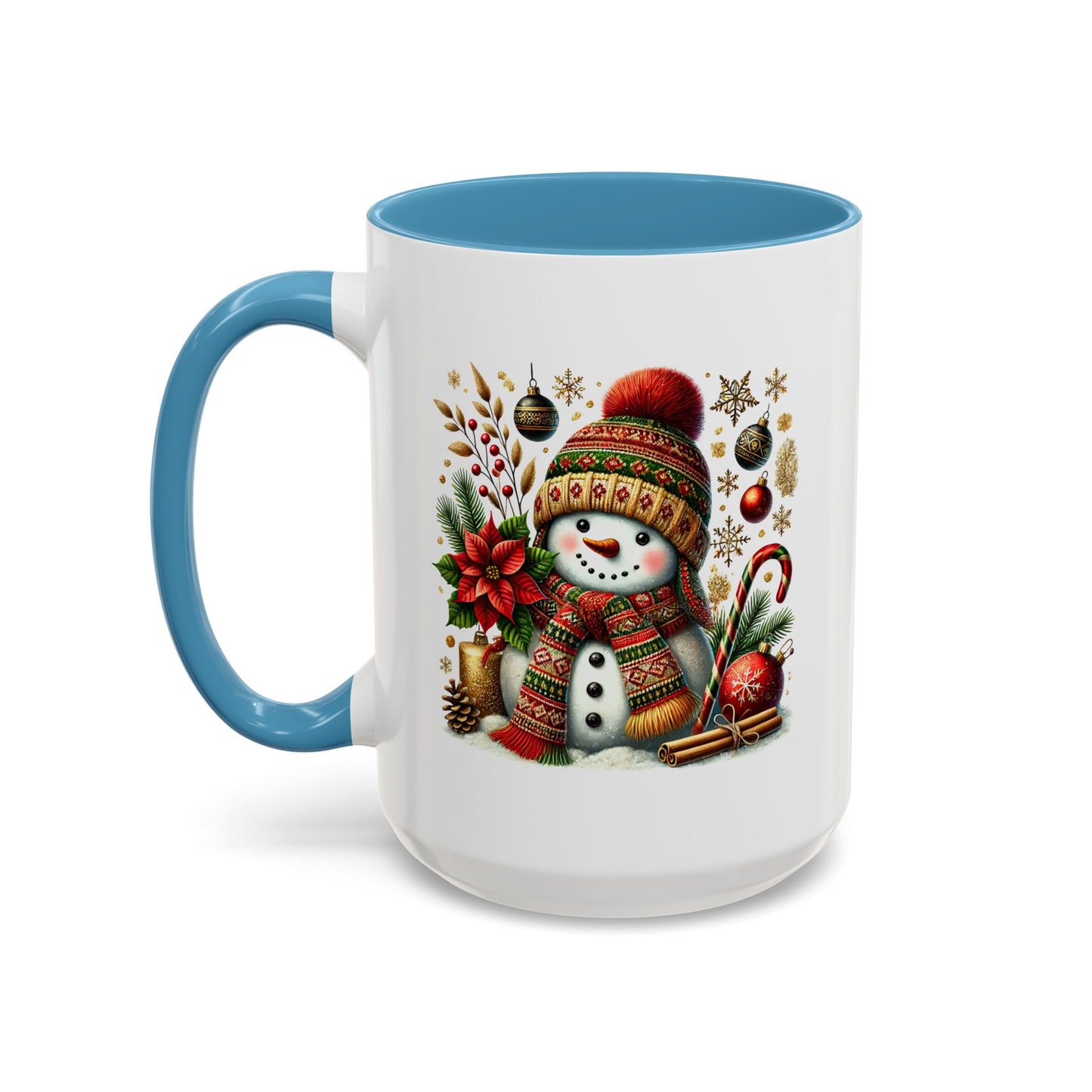 Christmas Mug - Snowman with Christmas Decorations