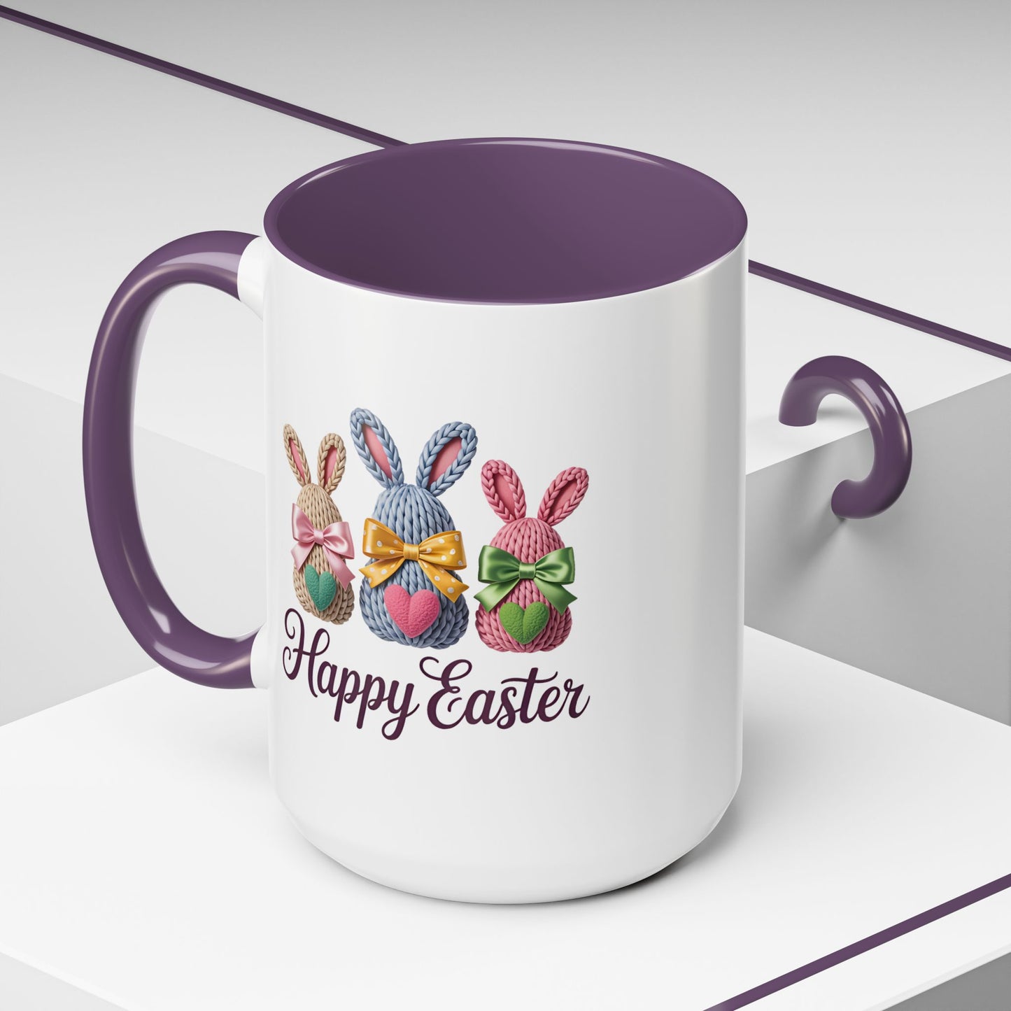 Easter Mug - Yarn Bunnies