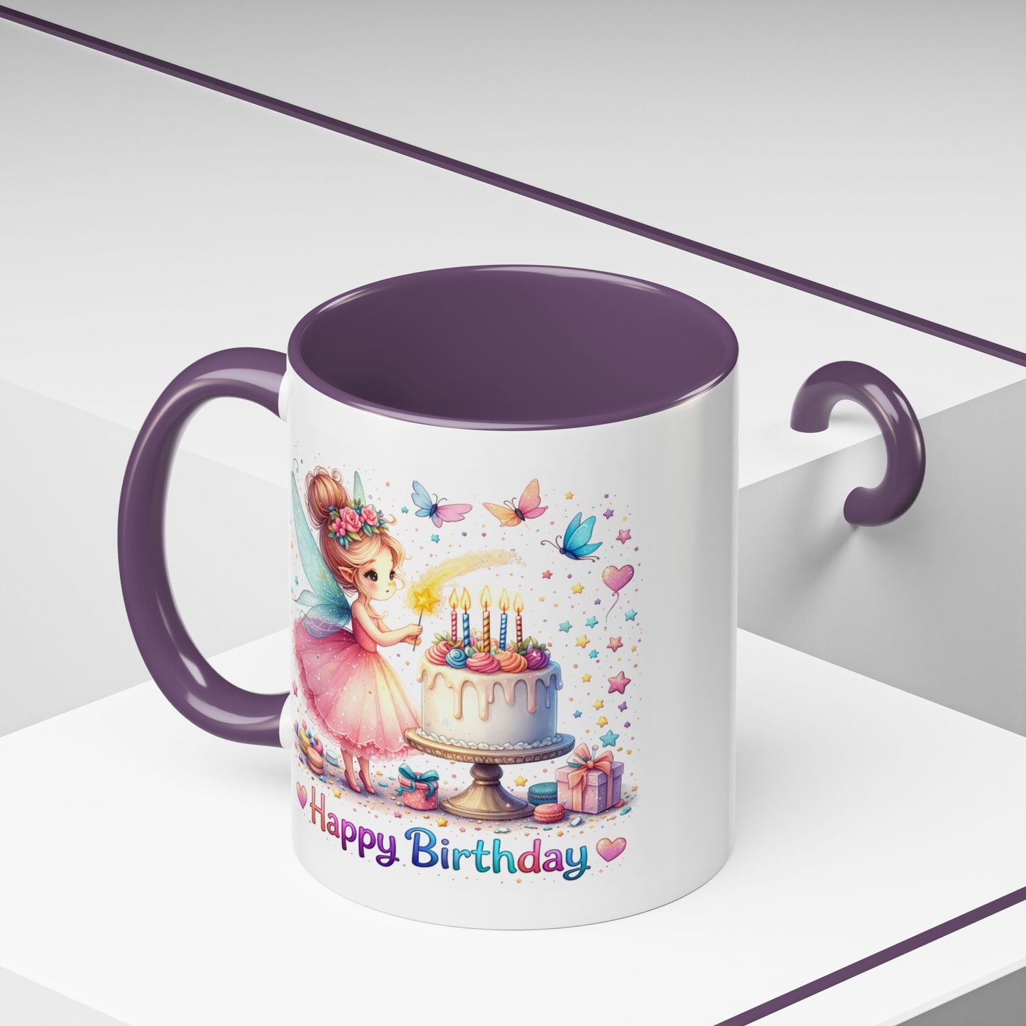 Birthday Mug - Fairy Butterflies